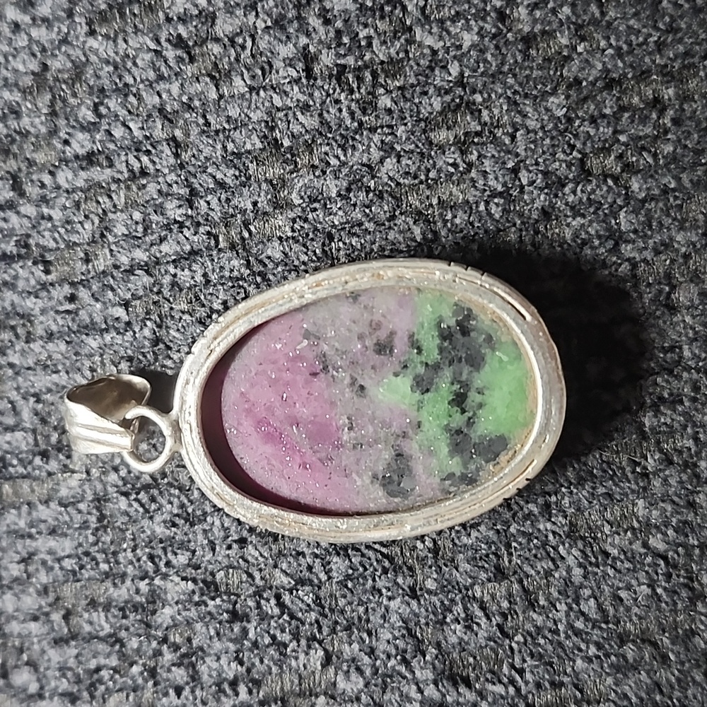 Ruby Zoisite Pendant - Picture 4 of 4
